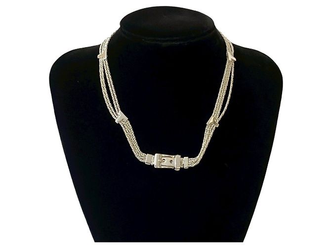 Tiffany & Co Tiffany T Rope Belt Necklace Silvery Silver ref 