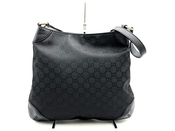 Gucci 257296 Shoulder Bag Black Leather Nylon ref.JC2426964 (Sold