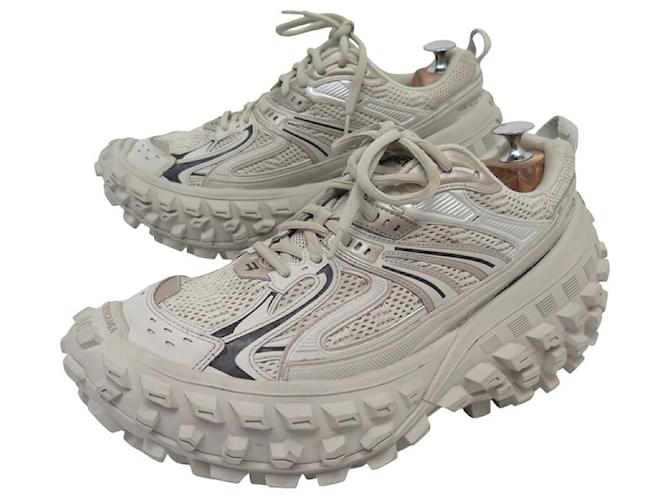 NEW BALENCIAGA BOUNCER 653870 SNEAKERS 40 41 FR GRAY Grey Leather