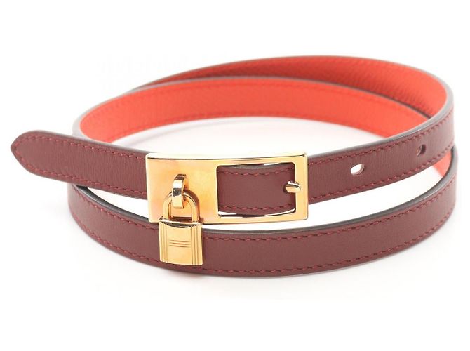 Hermès Hermes Lucky Belt Leather Belt Brown ref.2457006  display picture 3