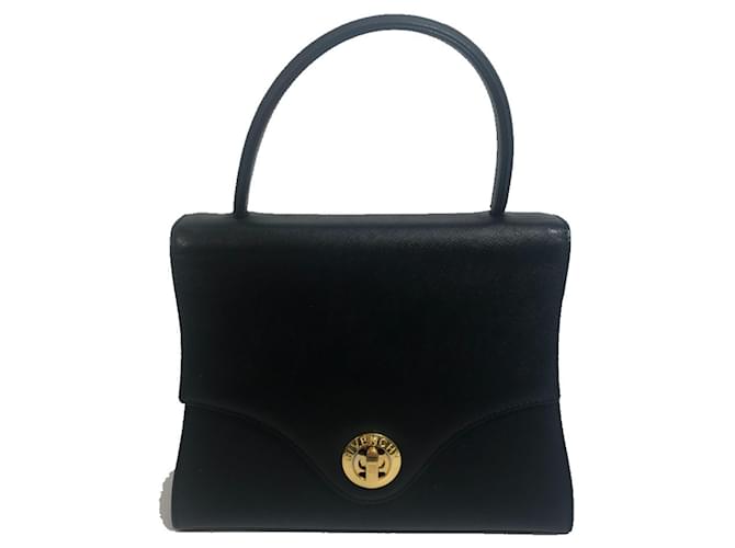 Givenchy Vintage 2-Way Leather Shoulder Bag/Handbag Black ref