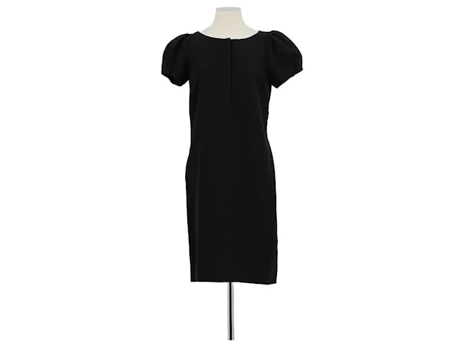 rosette black dress Savannah Rosette Gown - Black | Low Back Bias Cut Maxi Dress, Black / US 2 main image 0