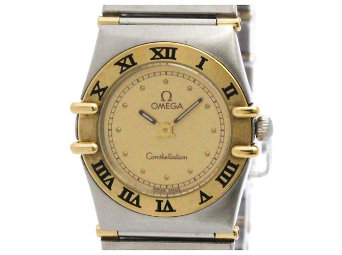 OMEGA Constellation 18K Gold Steel Ladies Watch ref.2460155 - Joli Closet