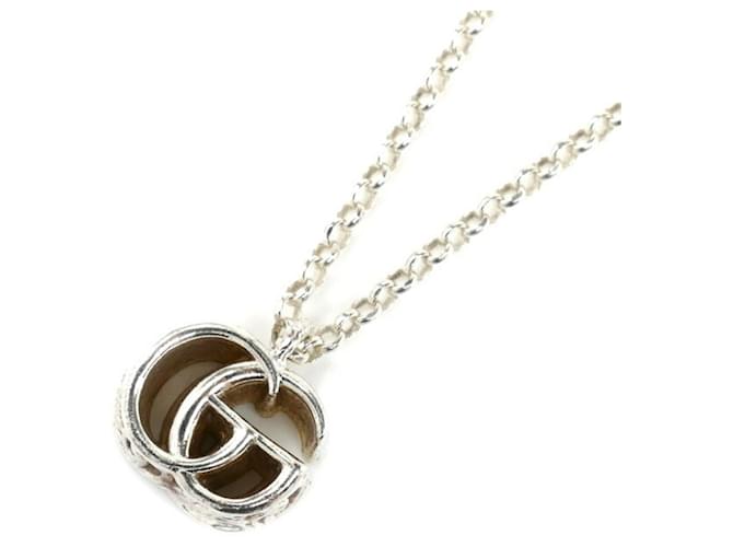 GUCCI Silver 925 Double G Necklace Joli Closet