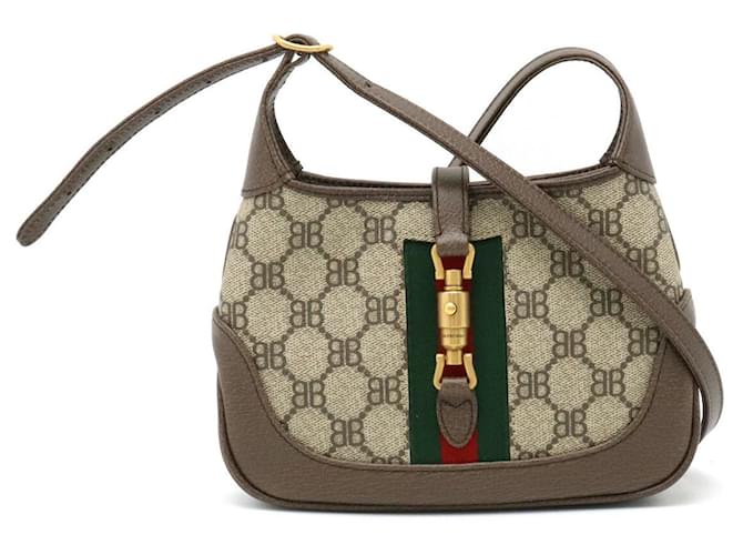 Gucci x Balenciaga PVC/Leather The Hacker Project Jackie 2way