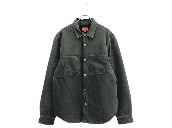 supreme Lined Denim shirt Quilted Lined Denim Snap Shirt - Shop
