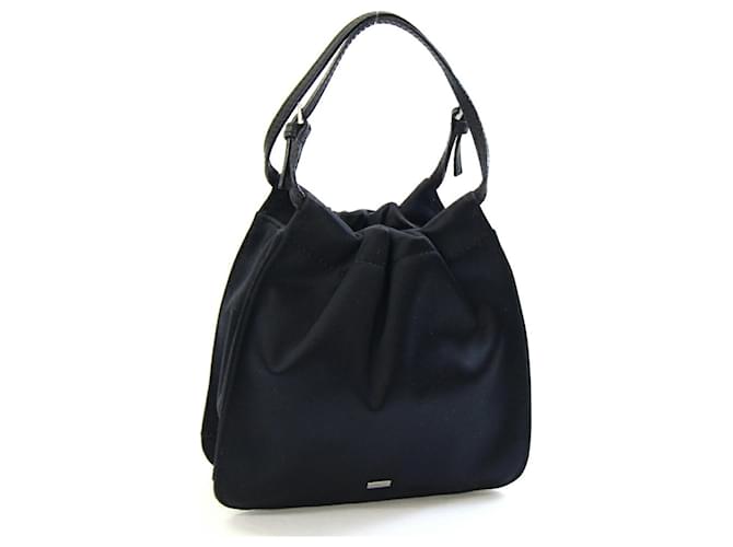 Gucci Black Satin Handbag Pouch Joli Closet