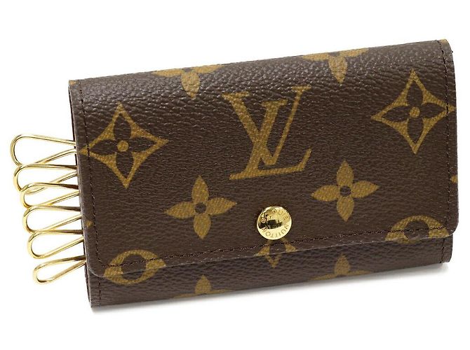 Multicles Louis Vuitton Multicles 6 Monogram Key Case Brown Cloth ref.2479504 ...