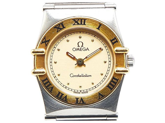 Omega Constellation Stainless Steel Yellow Gold Silvery Metal ref ...