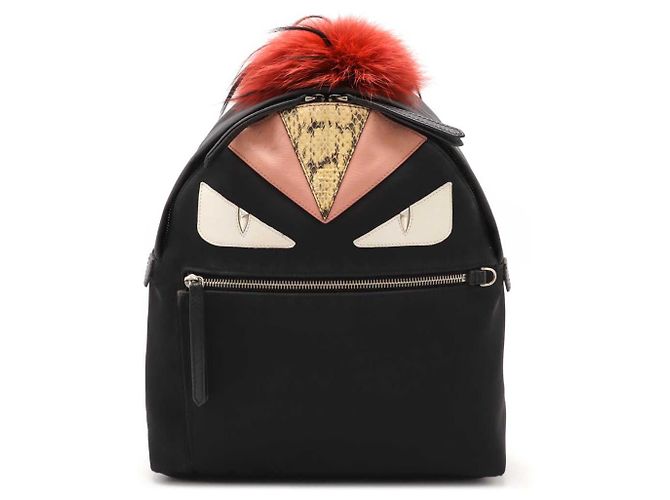 Python Nylon Backpack Fendi Nylon Python Leather Backpack Black ref.2492076 - Joli Closet