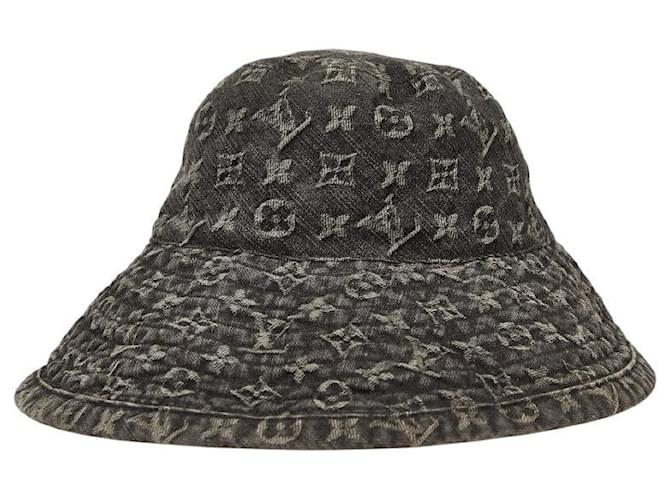 Louis Vuitton Chapeau Monogram Monogram Denim Bucket Hat Black