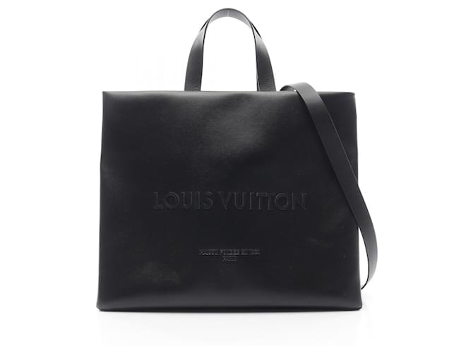 Louis Vuitton Black Leather Tote Bag ref.JC2494125 (Sold) - Joli