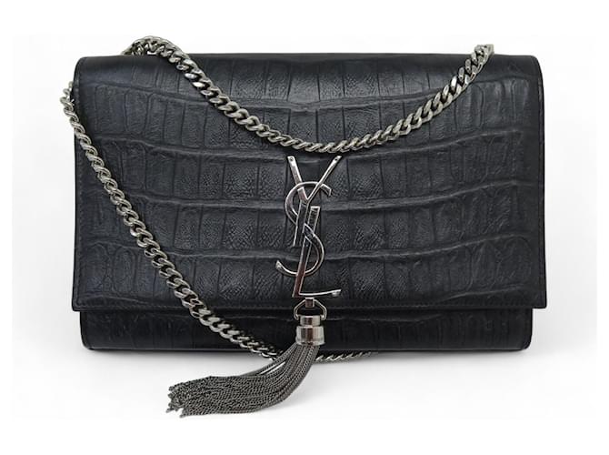 SAC A MAIN SAINT LAURENT KATE TASSEL MEDIUM 354119 CUIR FACON