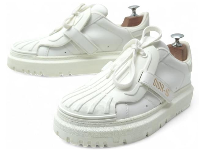 Christian Dior DIOR SNEAKERS DIOR-ID 39.5 WHITE CANVAS SNEAKERS