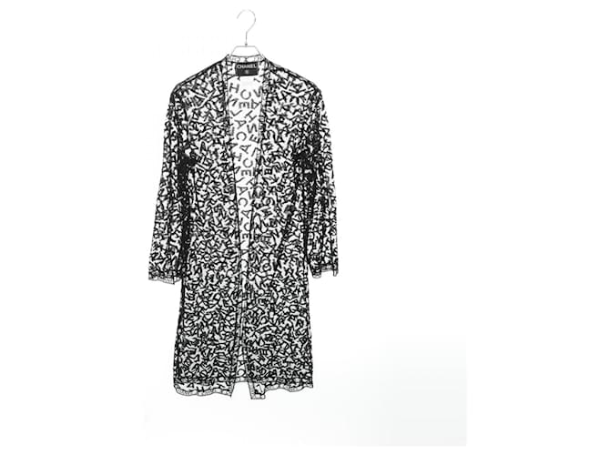 Chanel Coco Mark Cotton Cardigan Black ref.2498504 - Joli Closet