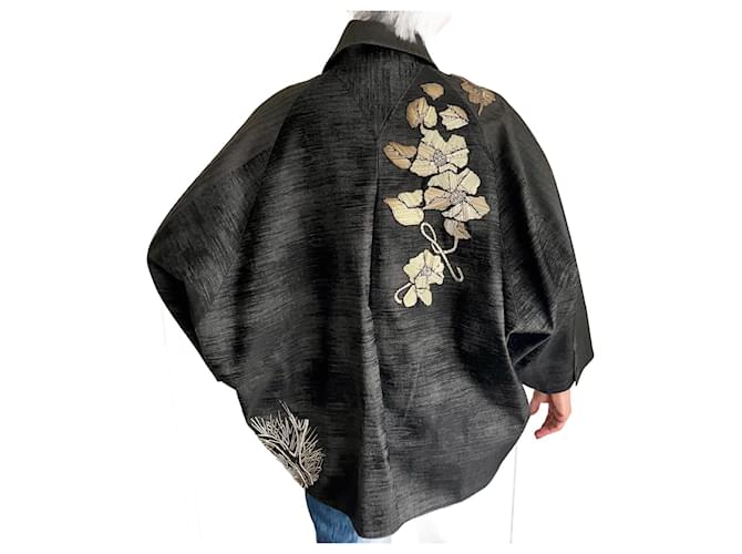 Kenzo Jackets Dark grey Gold hardware Wool Joli Closet