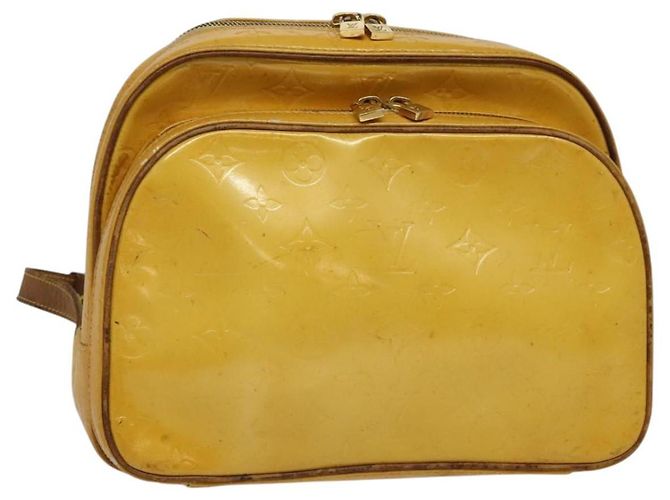 LOUIS VUITTON Monogram Vernis Marley Backpack Yellow M91040  display picture 1