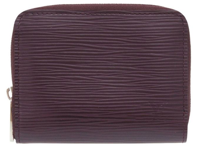 Zippy Louis Vuitton Epi Leather Coin Purse in Cassis Dark purple
