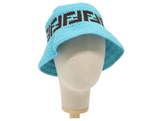 FENDI Zucca Canvas Hat Cotton Blue Auth yk19421M ref.2507266  display picture 1