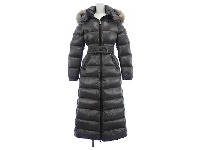 Moncler HUDSON Down Coat Brown Grey Joli Closet
