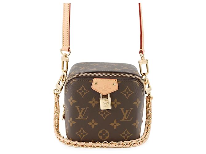 Louis Vuitton ショルダーバッグ ベージュ Louis Vuitton Monogram Just-in-Case Shoulder Bag Beige Patent