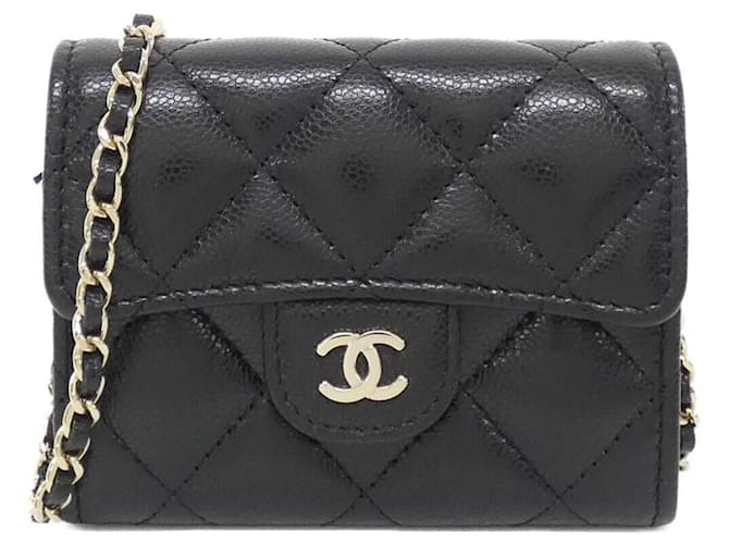 Chanel Timeless Classic Line AP0238 Chain Clutch Black