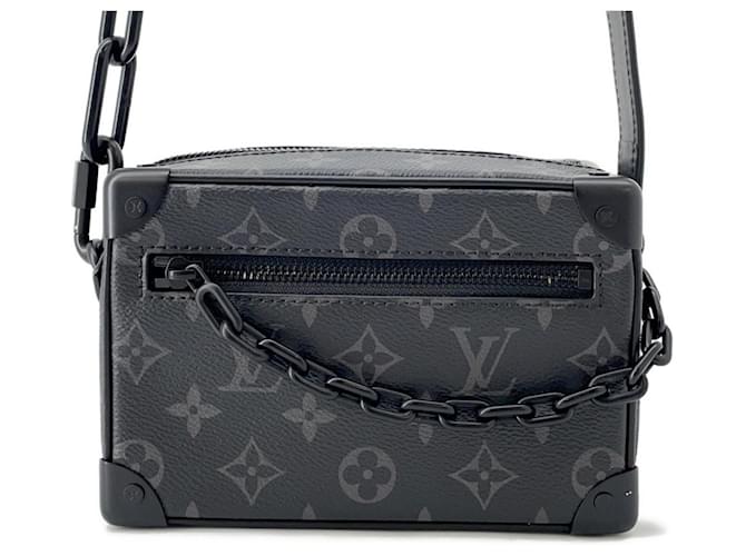 Louis Vuitton Monogram Eclipse Mini Soft Trunk Shoulder Bag Black