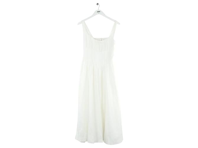 Reformation White linen dress ref.JC2521601 (Sold) - Joli Closet