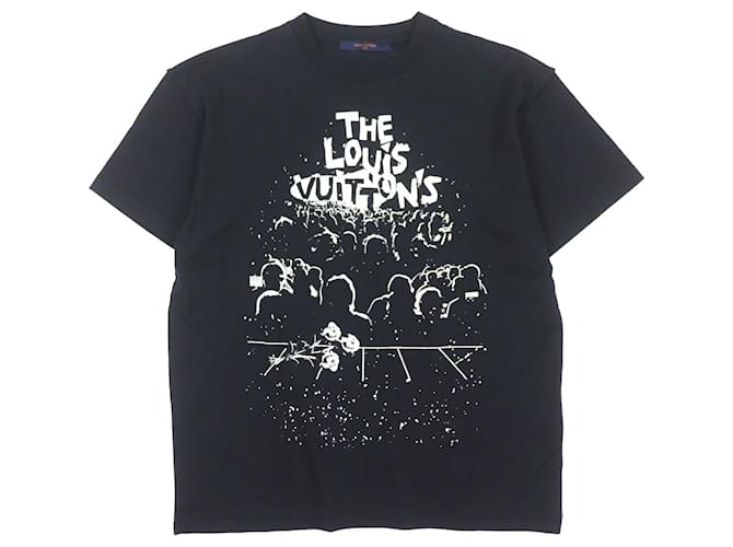 Louis Vuitton LV Concert Print Inside Out Cotton T-shirt Black ref
