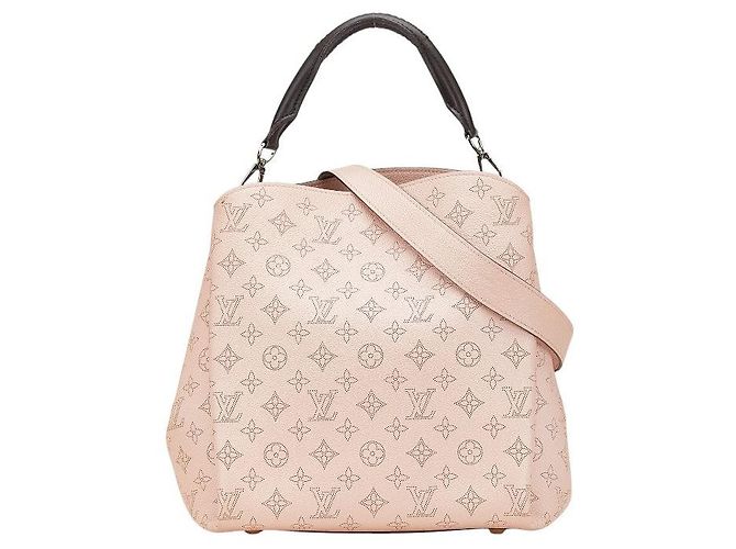 Louis Vuitton Babylon PM Monogram Mahina 2way bag Pink Leather ref 