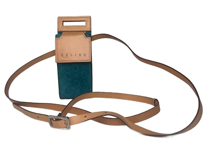 Sac Bandoulière Vintage Céline Cuir Noir - Extérieur Très Bon état, Usure à L'intérieur