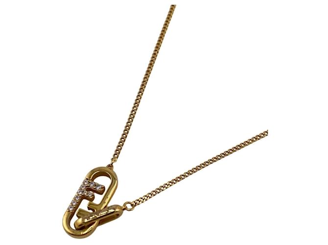 FENDI Orlocke Necklace Chain in Gold Gold-plated ref.JC2532712
