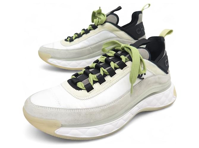 NEW CHANEL LOW TOP TRAINERS G35617 SNEAKERS SHOES White