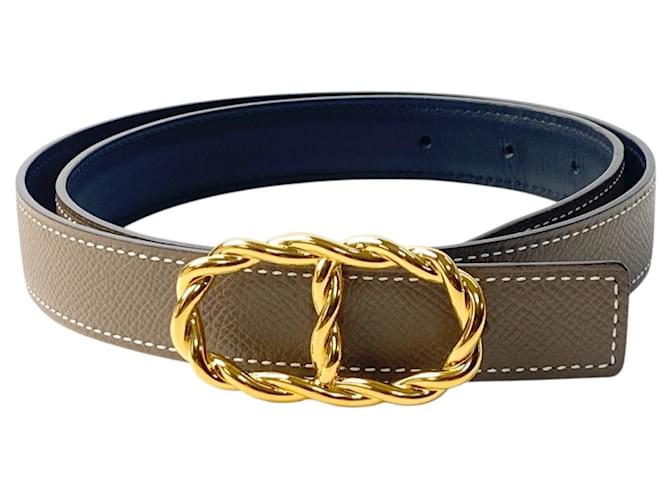 Hermès Hermes Women's Maillon Torsades Belt with Yellow Gold