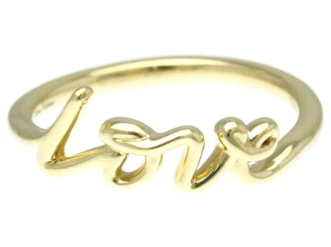 Tiffany Co Tiffany Paloma's Graffiti Love Ring Golden Yellow
