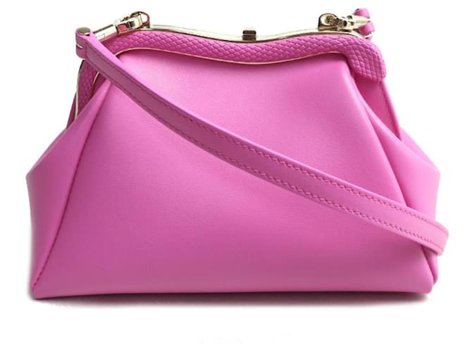 Bulgari Bvlgari Serpentine 2-Wege Schultertasche Pink Leder ref