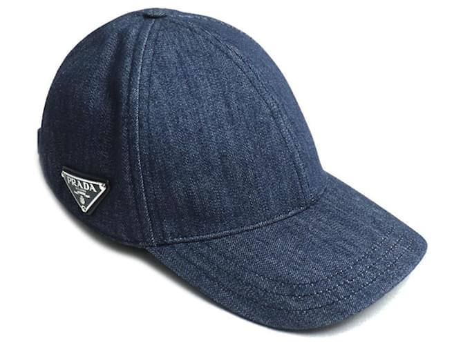 Prada Denim Baseball Cap Cotton ref.2544255 - Joli Closet