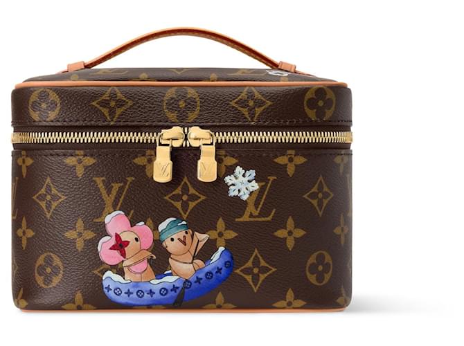Louis Vuitton LV Vivienne Winter Holiday Nice Mini Brown Cloth ref