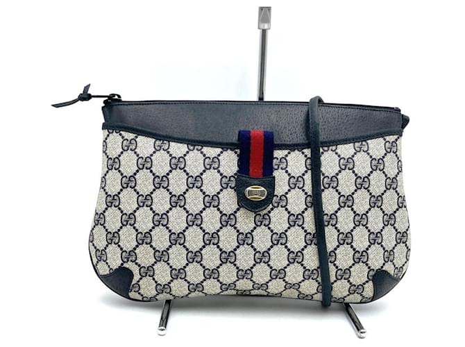 Gucci GG Supreme Navy Shoulder Bag Navy blue Cloth ref.JC2552427