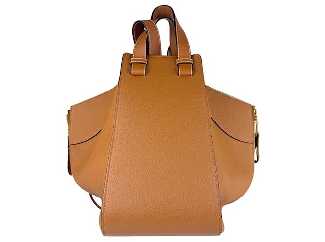 Loewe Hammock Drawstring Shoulder Bag Camel Leather