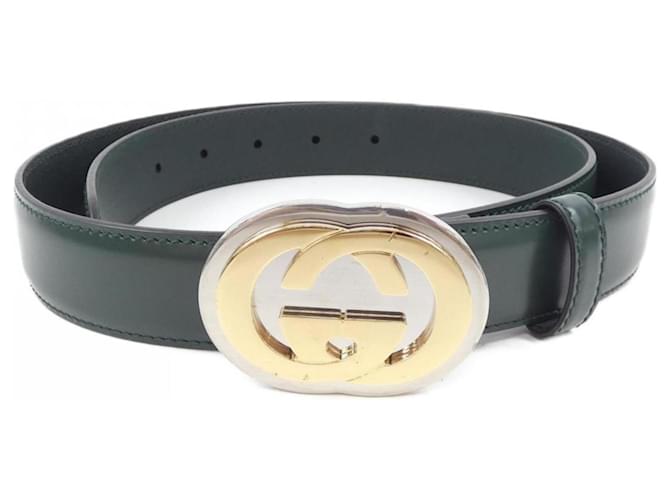 Gucci 598092 DT90X Green Standard Belt Joli Closet