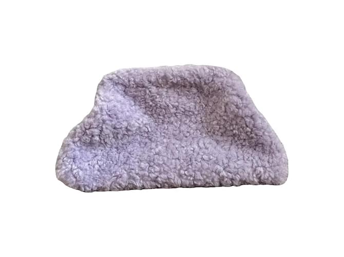 Oversized faux fur clutch COS Purple Cotton Polyester