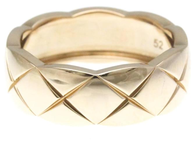 Chanel Coco Crush Ring in Pink Gold Golden Joli Closet