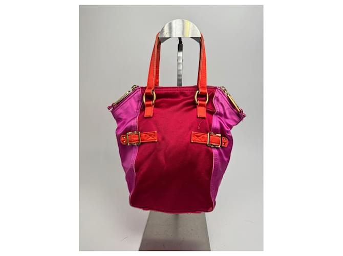 Vintage Yves Saint Laurent Mini-Handtasche aus Samtleder in Pink