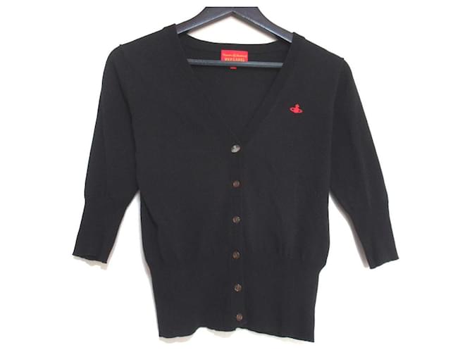 Vivienne Westwood RED LABEL Orb Embroidery Knit Cardigan Black