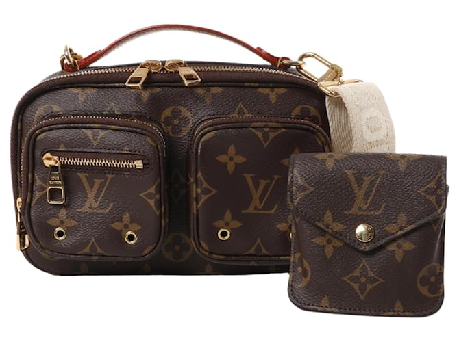 Louis Vuitton Monogram Utility Crossbody Bag M80446 Brown Leather
