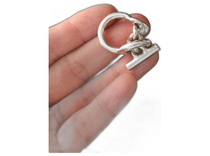 Hermès bague en argent modèle croisette Argenté Joli