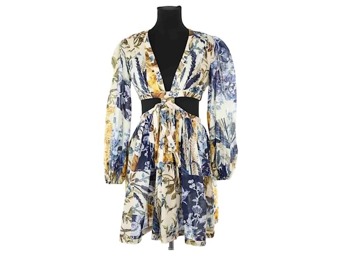 Zimmermann Multicolored linen dress Multiple colors ref.2590999 - Joli Closet Zimmermann Multicolored linen dress Multiple colors ref.2590999 - Joli Closet