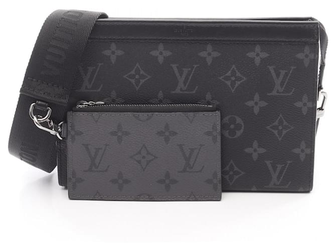 Louis Vuitton Gaston Wearable Wallet Shoulder Bag Brown Black