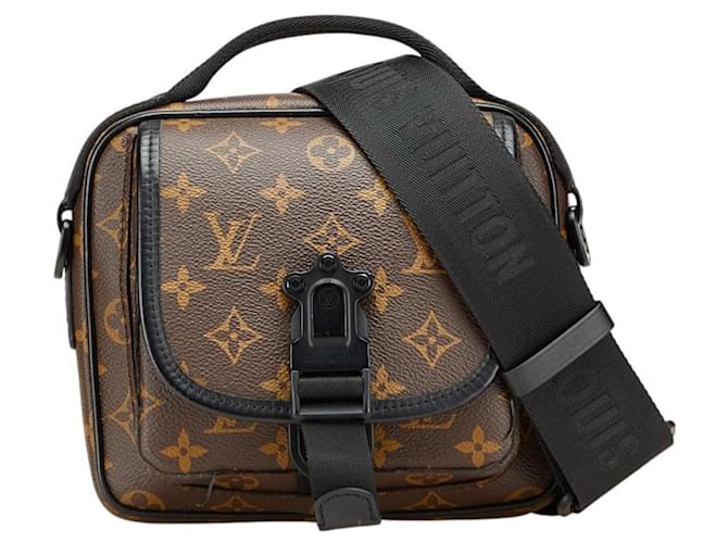 Louis Vuitton Monogram Macassar Quest Messenger Bag Brown Leather